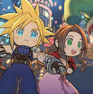 Cloud and Aerith